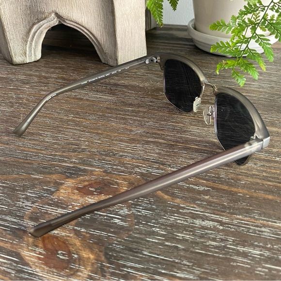 Cole Haan Mens Polarized Sunglasses Partial Frame Matte Grey Accessories - Picture 3 of 15